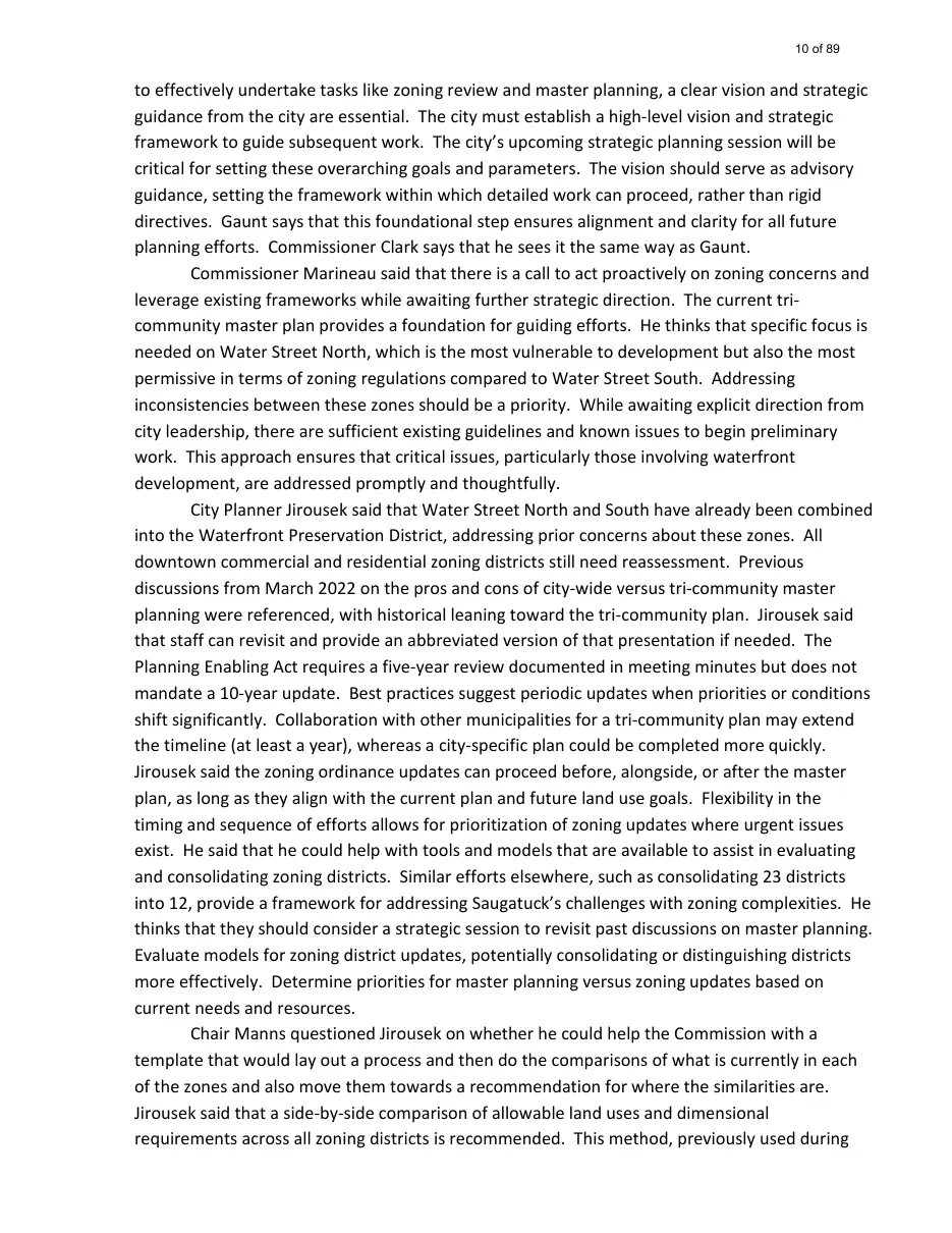 Page 10 of the packet; its text follows