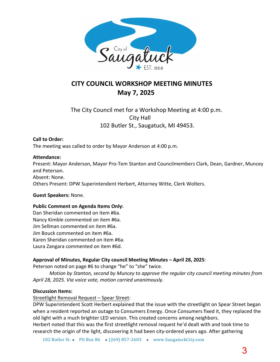 Page 3 of the packet; its text follows