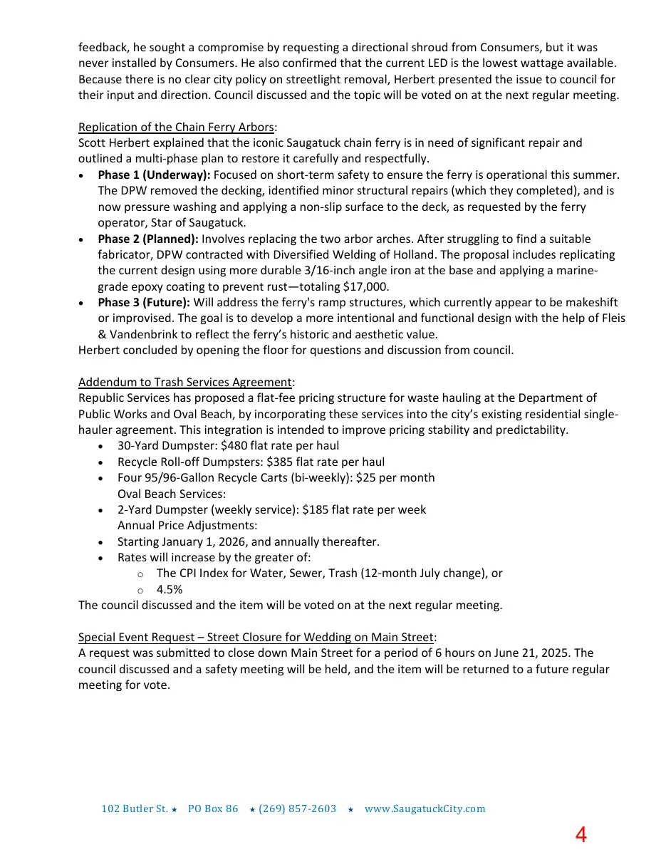 Page 4 of the packet; its text follows