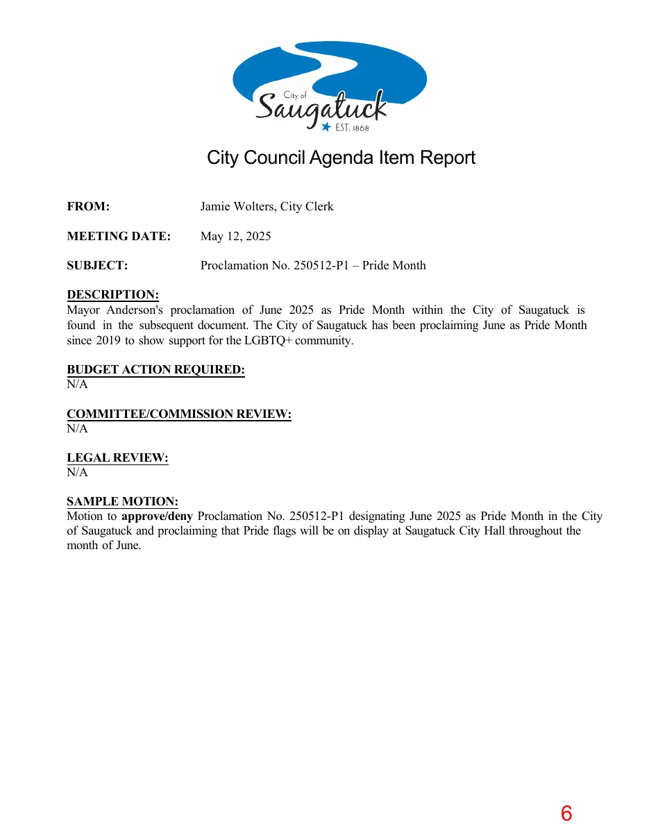 Page 6 of the packet; its text follows