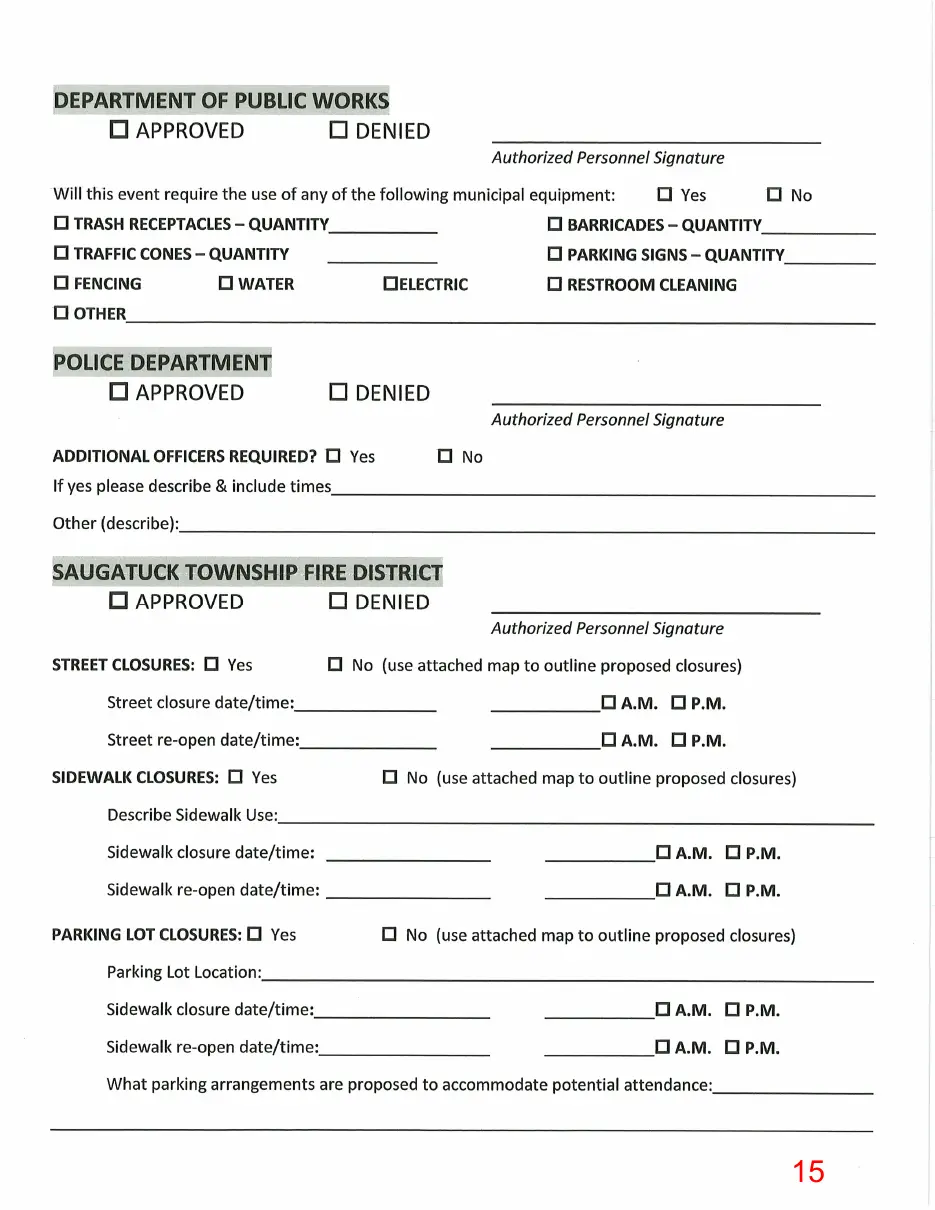 Page 15 of the packet, a scanned page