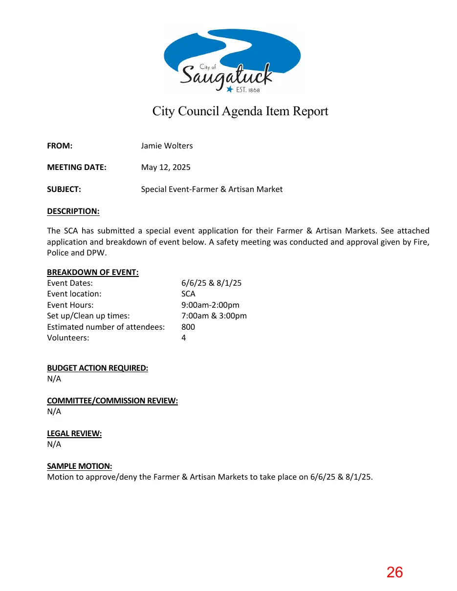 Page 26 of the packet; its text follows