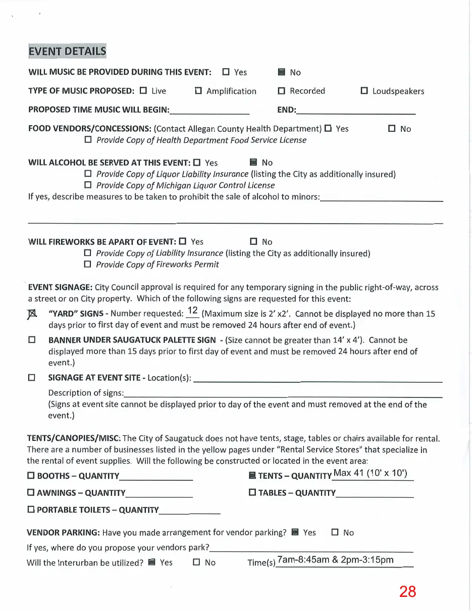 Page 28 of the packet, a scanned page