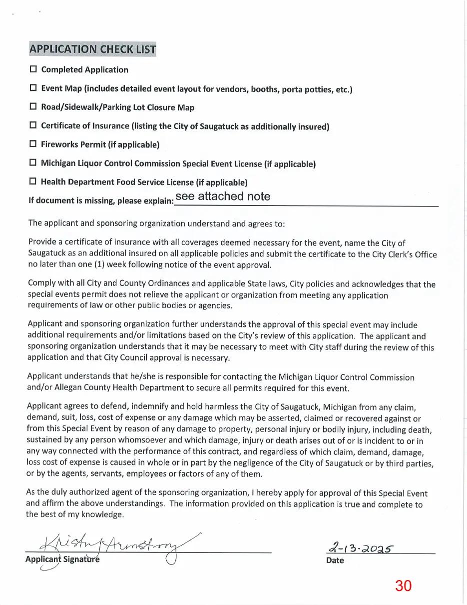 Page 30 of the packet, a scanned page