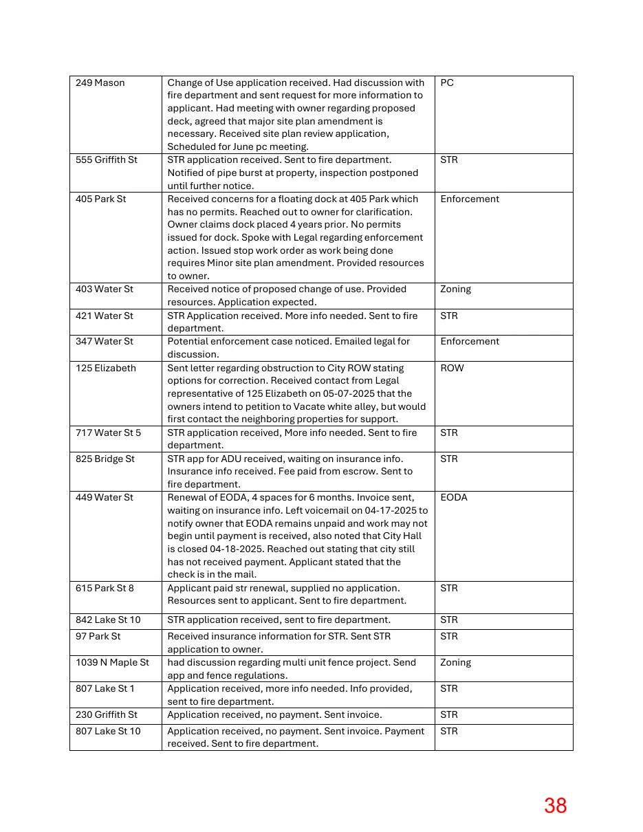 Page 38 of the packet; its text follows