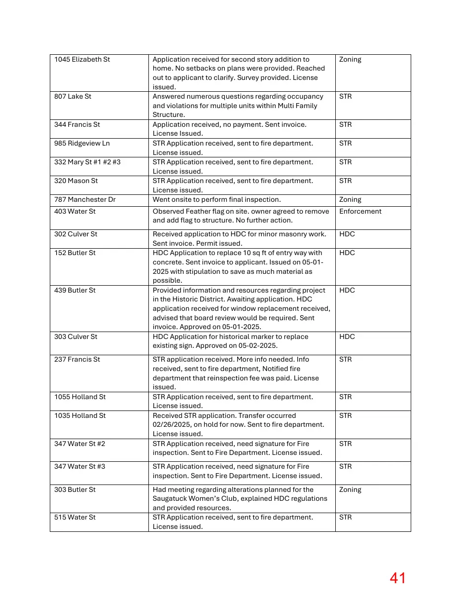 Page 41 of the packet; its text follows