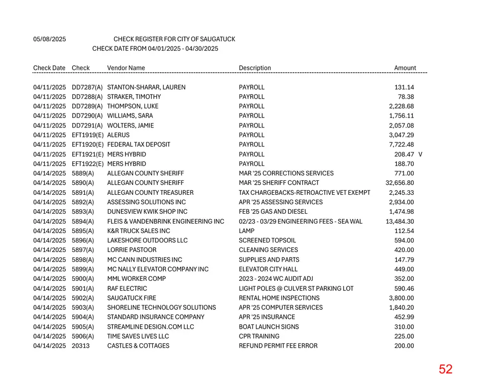Page 52 of the packet; its text follows