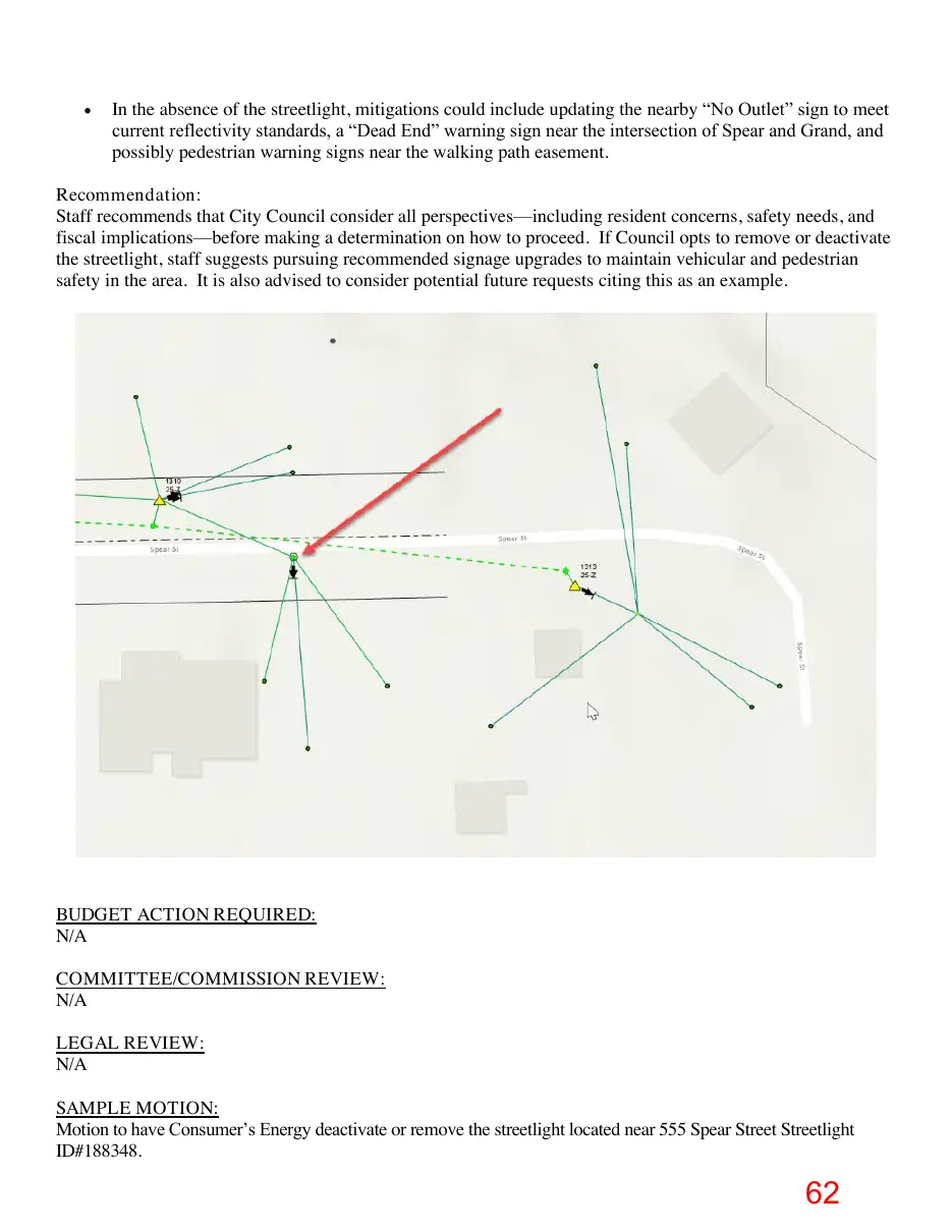 Page 62 of the packet; its text follows