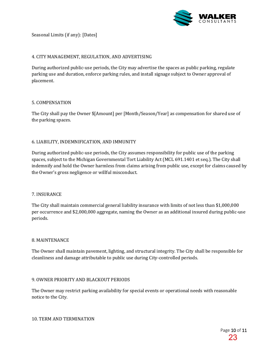 Page 23 of the packet; its text follows