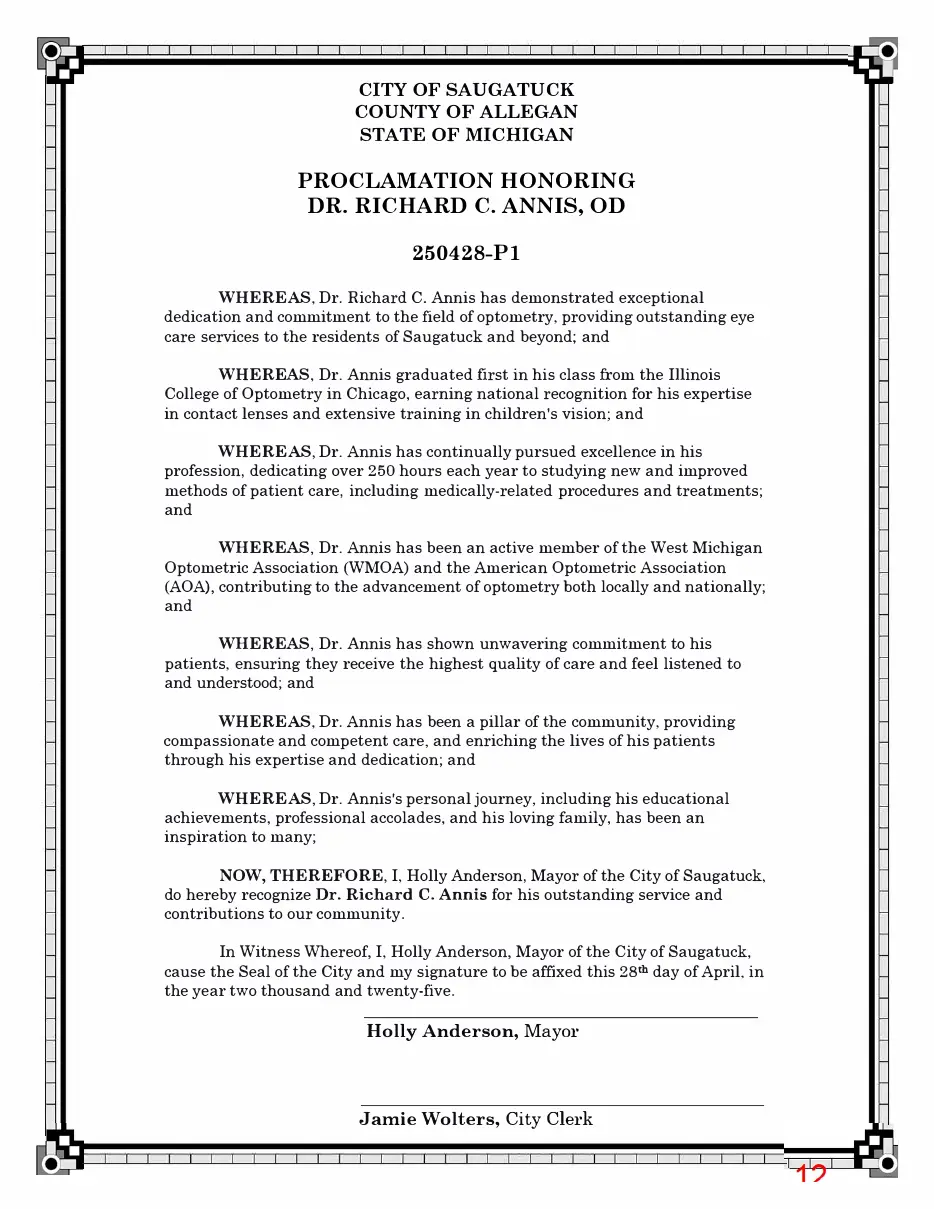 Page 12 of the packet; its text follows