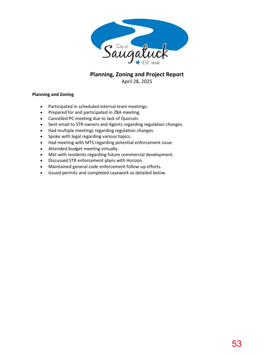 Page 53 of the packet; its text follows