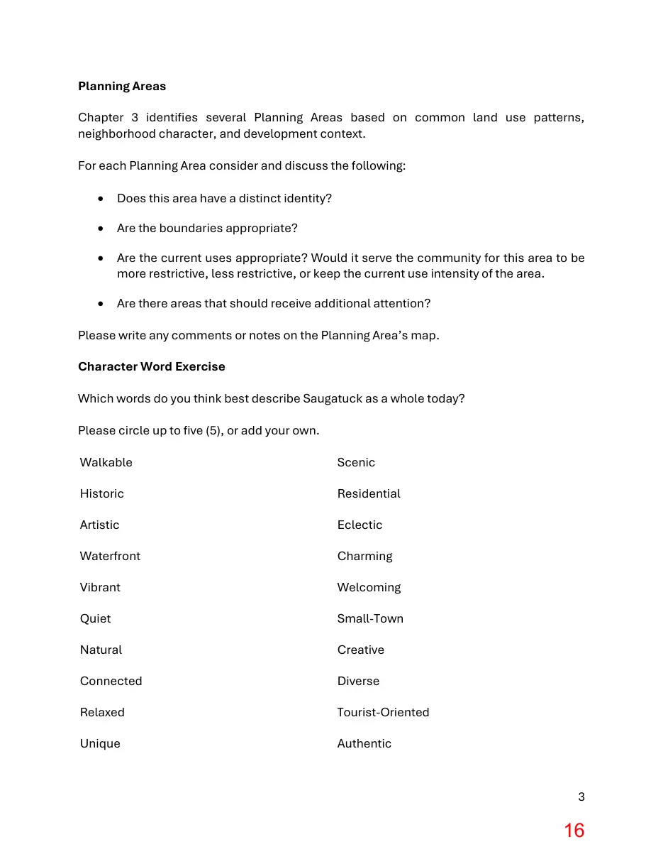 Page 16 of the packet; its text follows