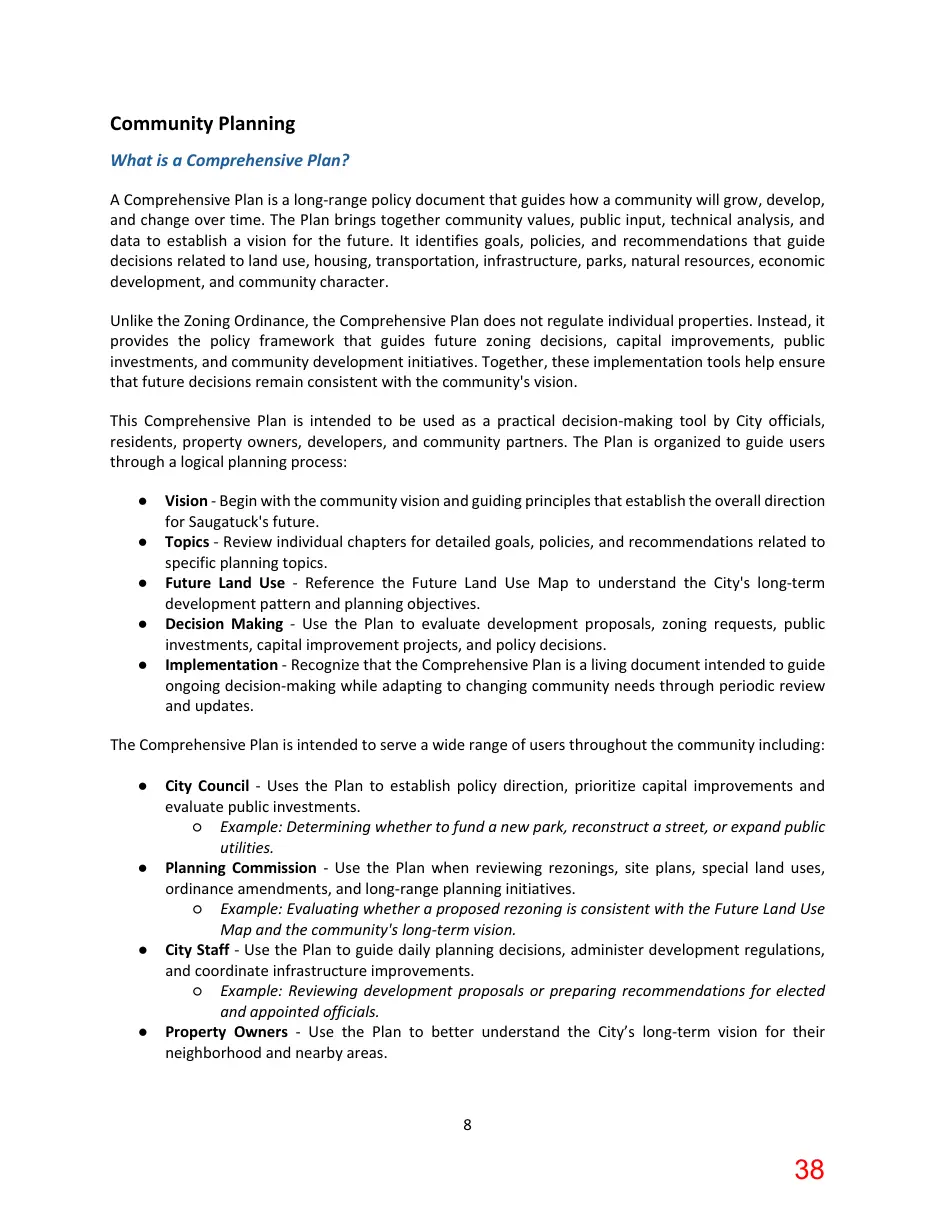 Page 38 of the packet; its text follows