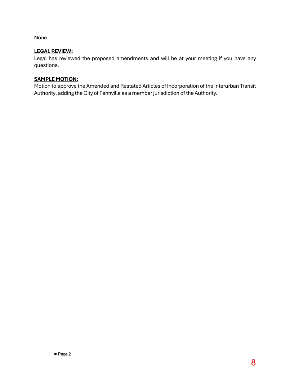 Page 8 of the packet; its text follows