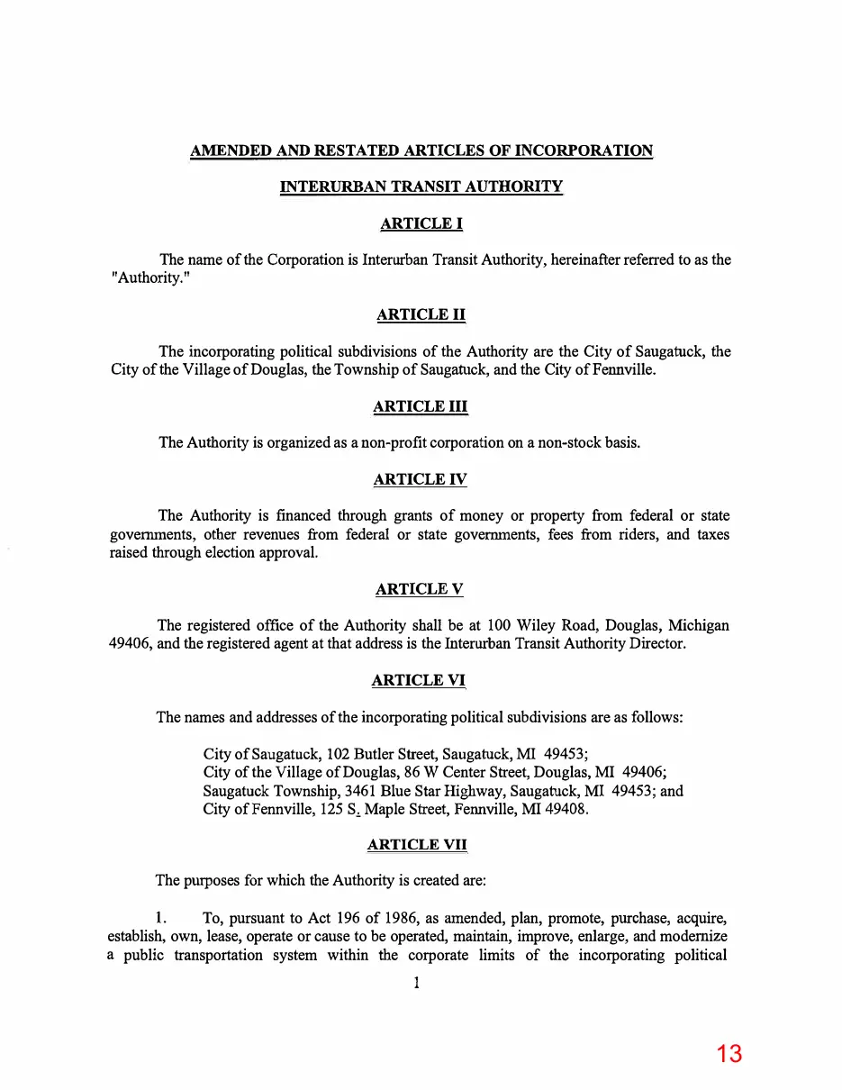 Page 13 of the packet; its text follows
