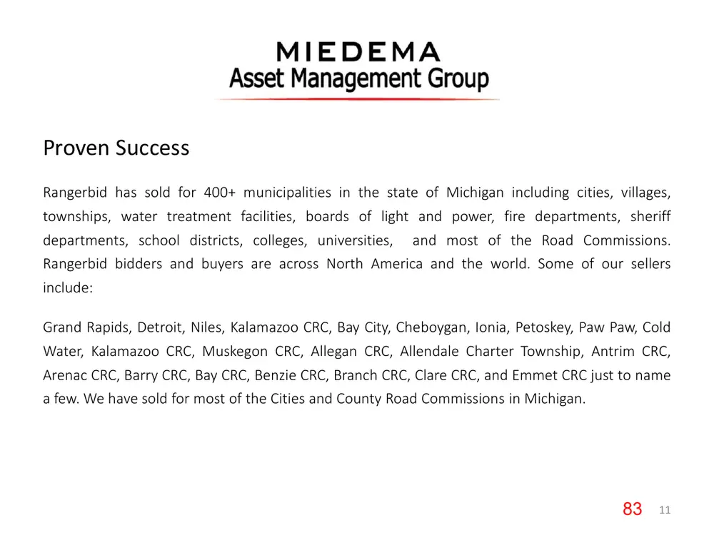 Page 83 of the packet; its text follows