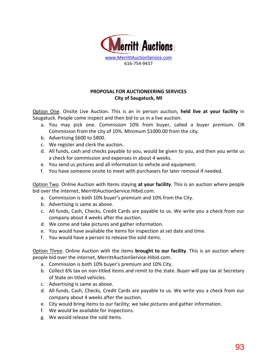 Page 93 of the packet; its text follows