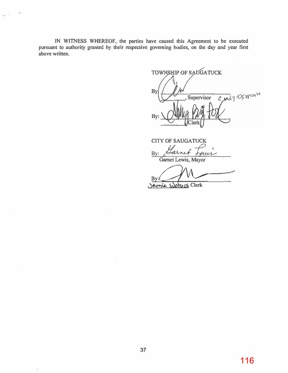 Page 116 of the packet; its text follows