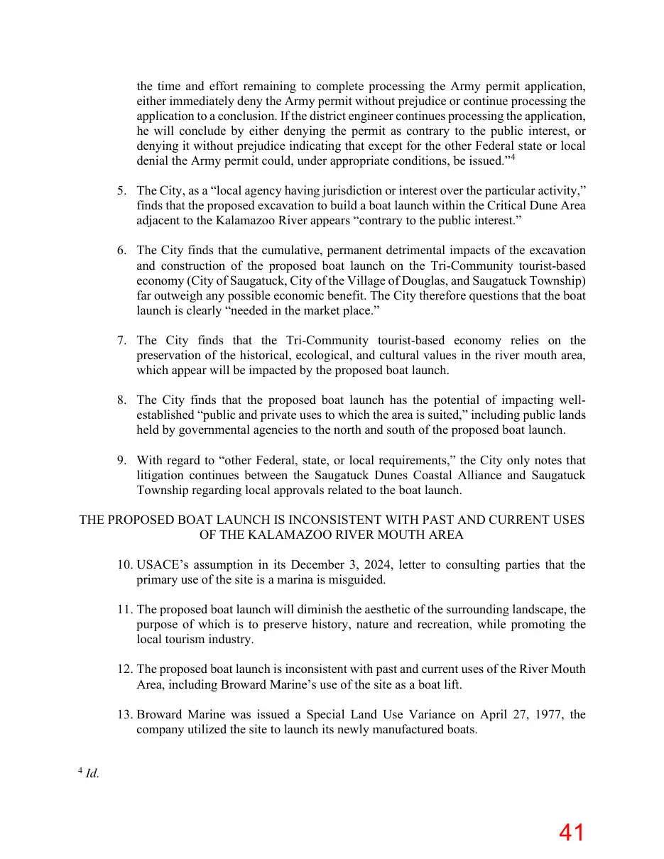 Page 41 of the packet; its text follows
