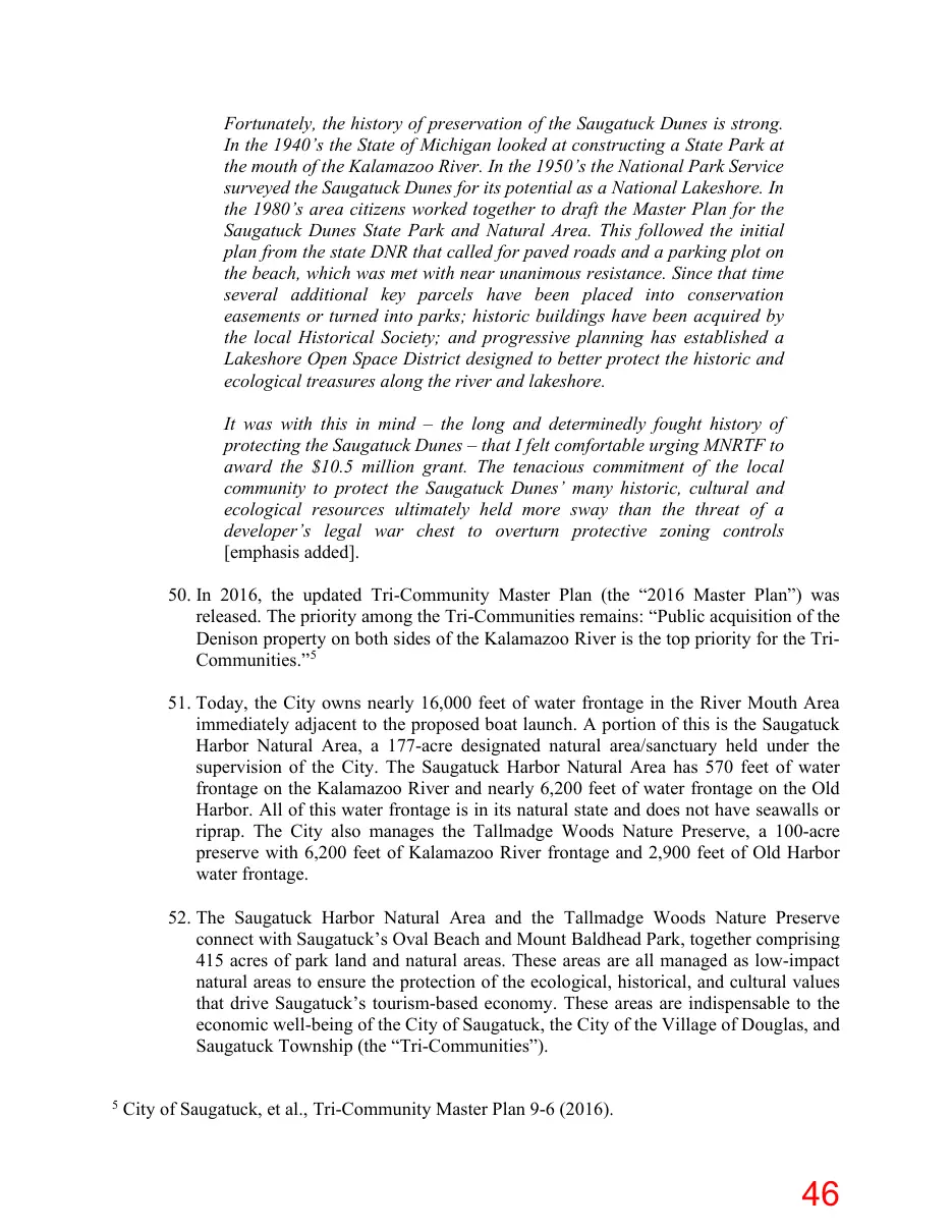 Page 46 of the packet; its text follows