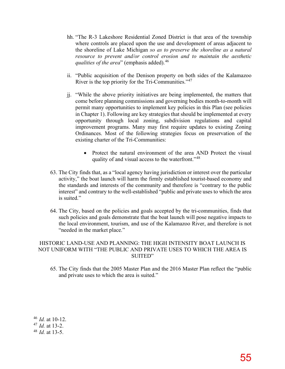 Page 55 of the packet; its text follows