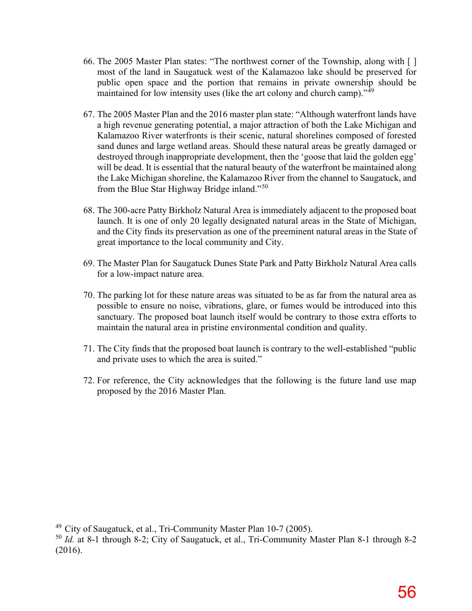 Page 56 of the packet; its text follows