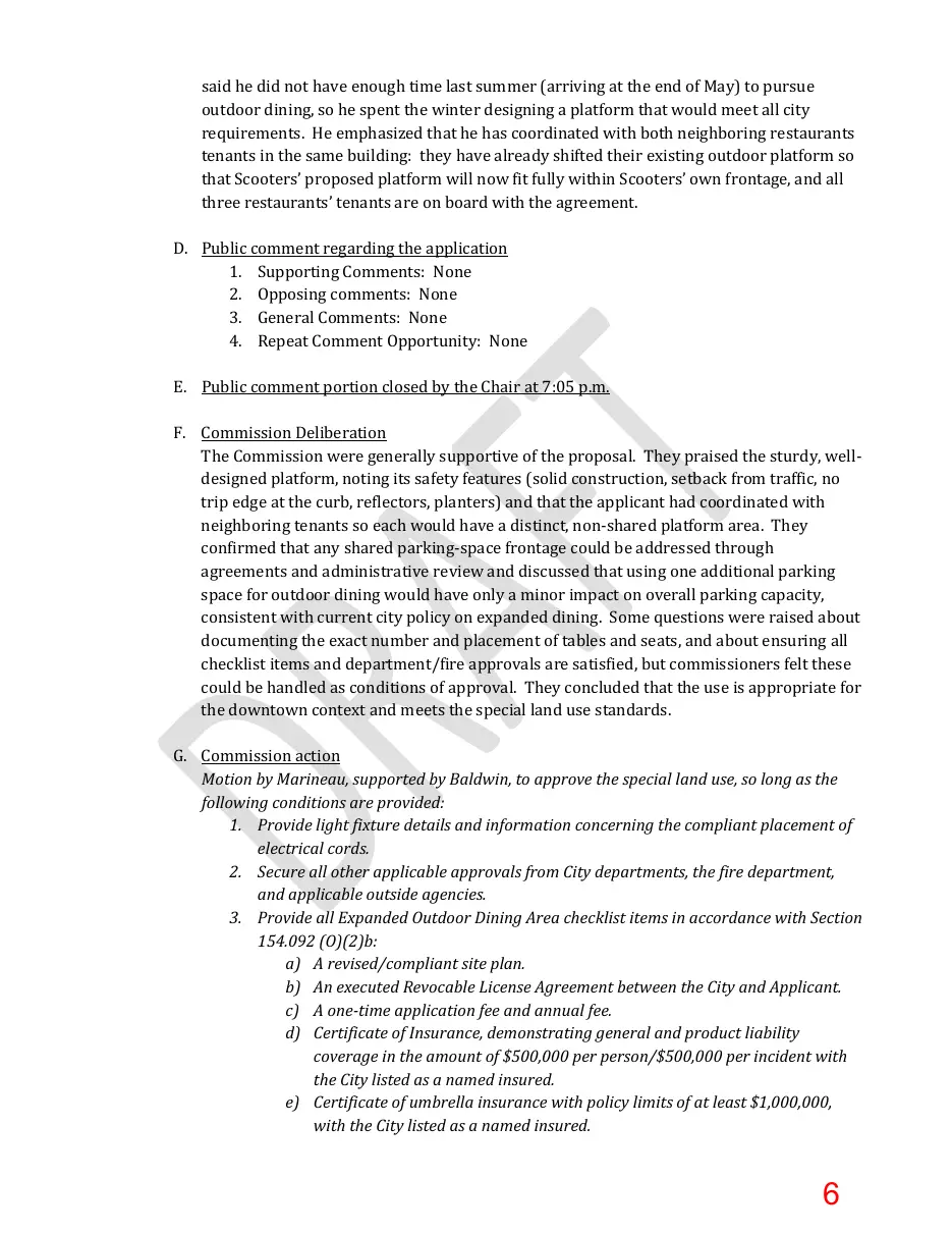 Page 6 of the packet; its text follows