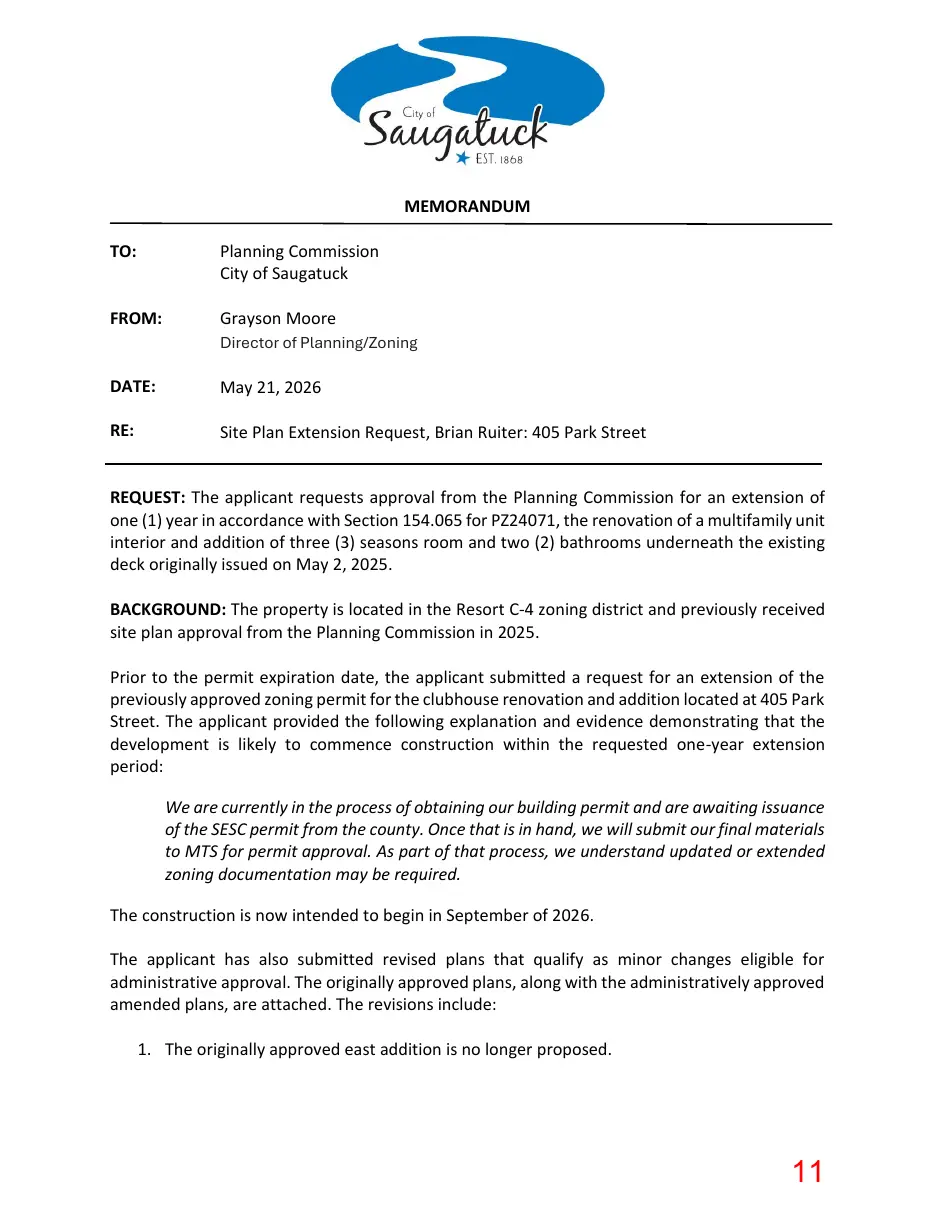 Page 11 of the packet; its text follows