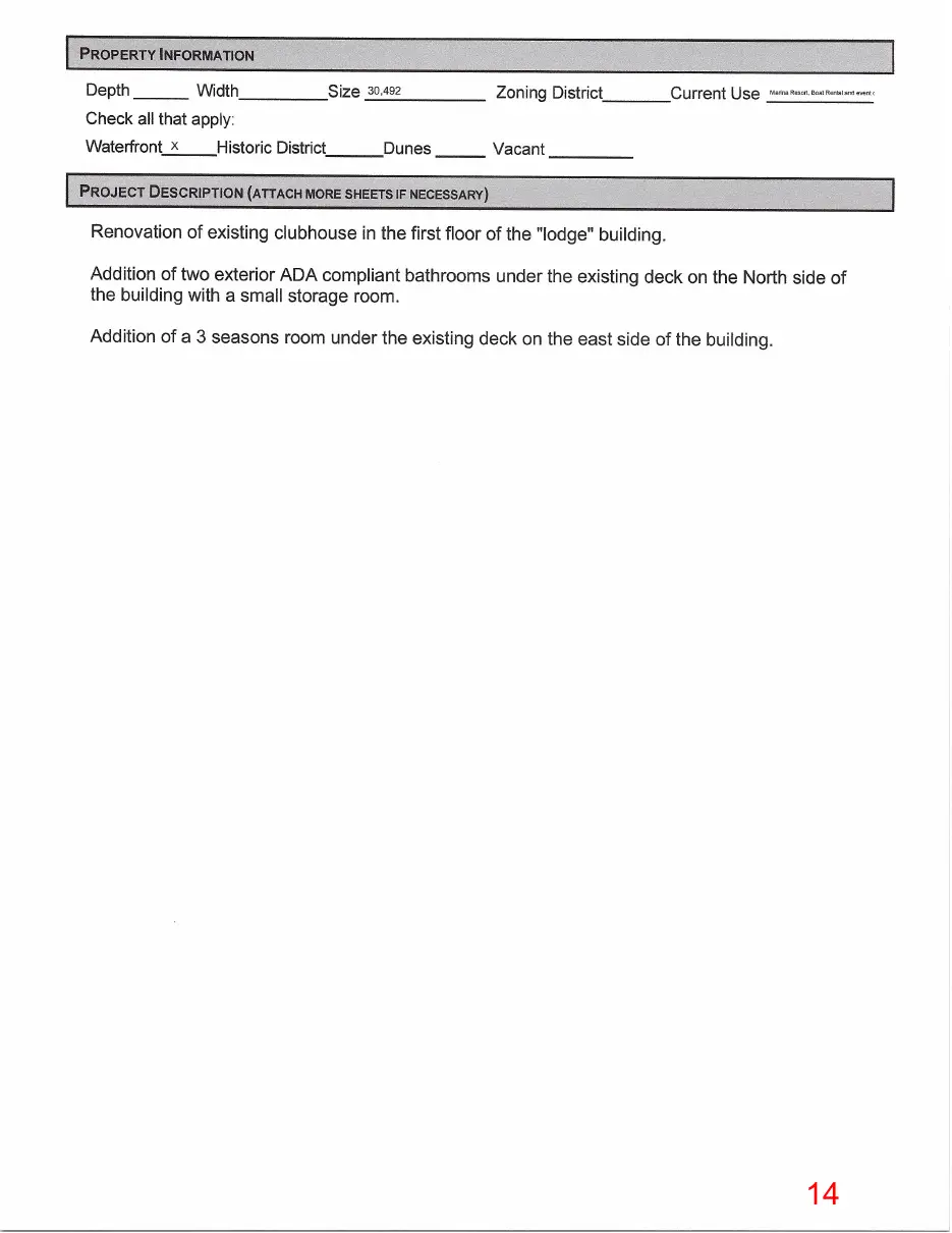 Page 14 of the packet, a scanned page