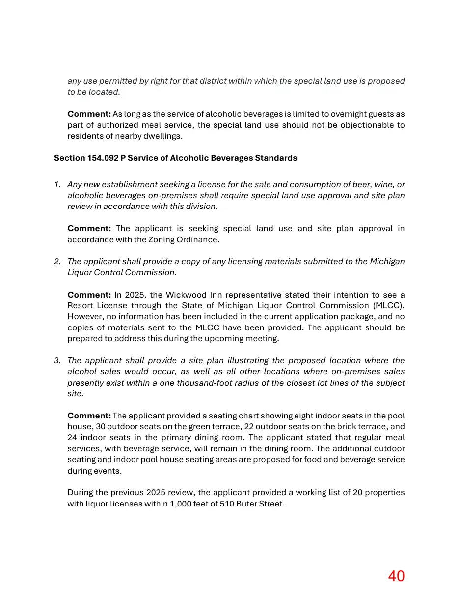 Page 40 of the packet; its text follows
