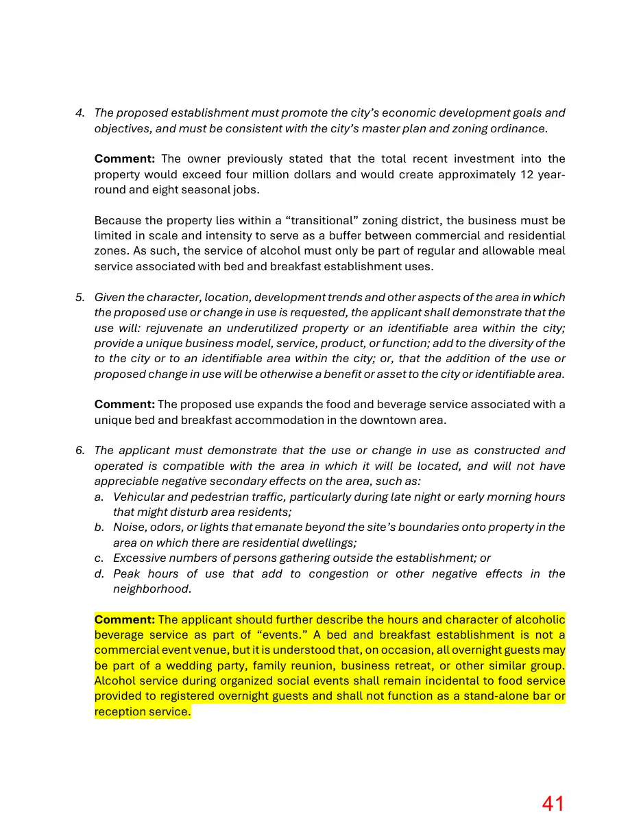 Page 41 of the packet; its text follows
