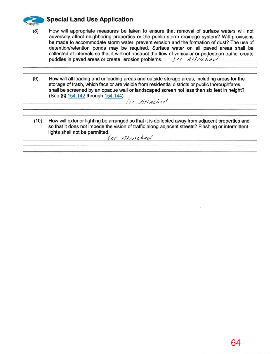 Page 64 of the packet, a scanned page