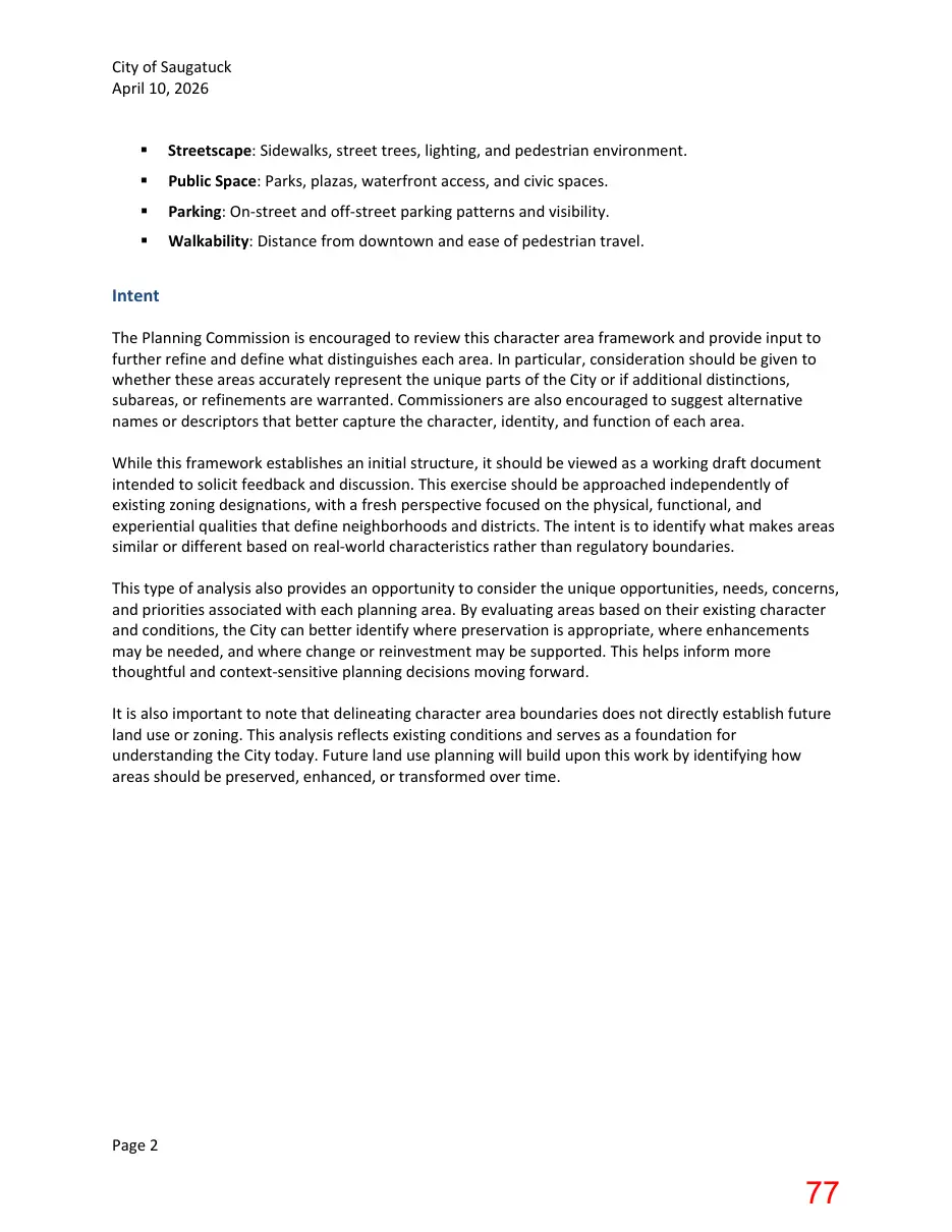 Page 77 of the packet; its text follows