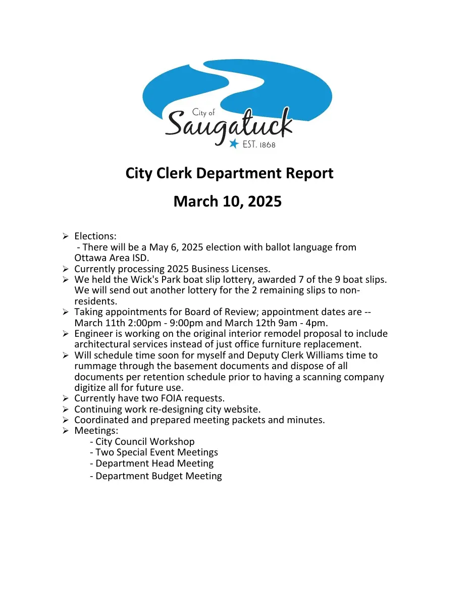 Page 31 of the packet; its text follows