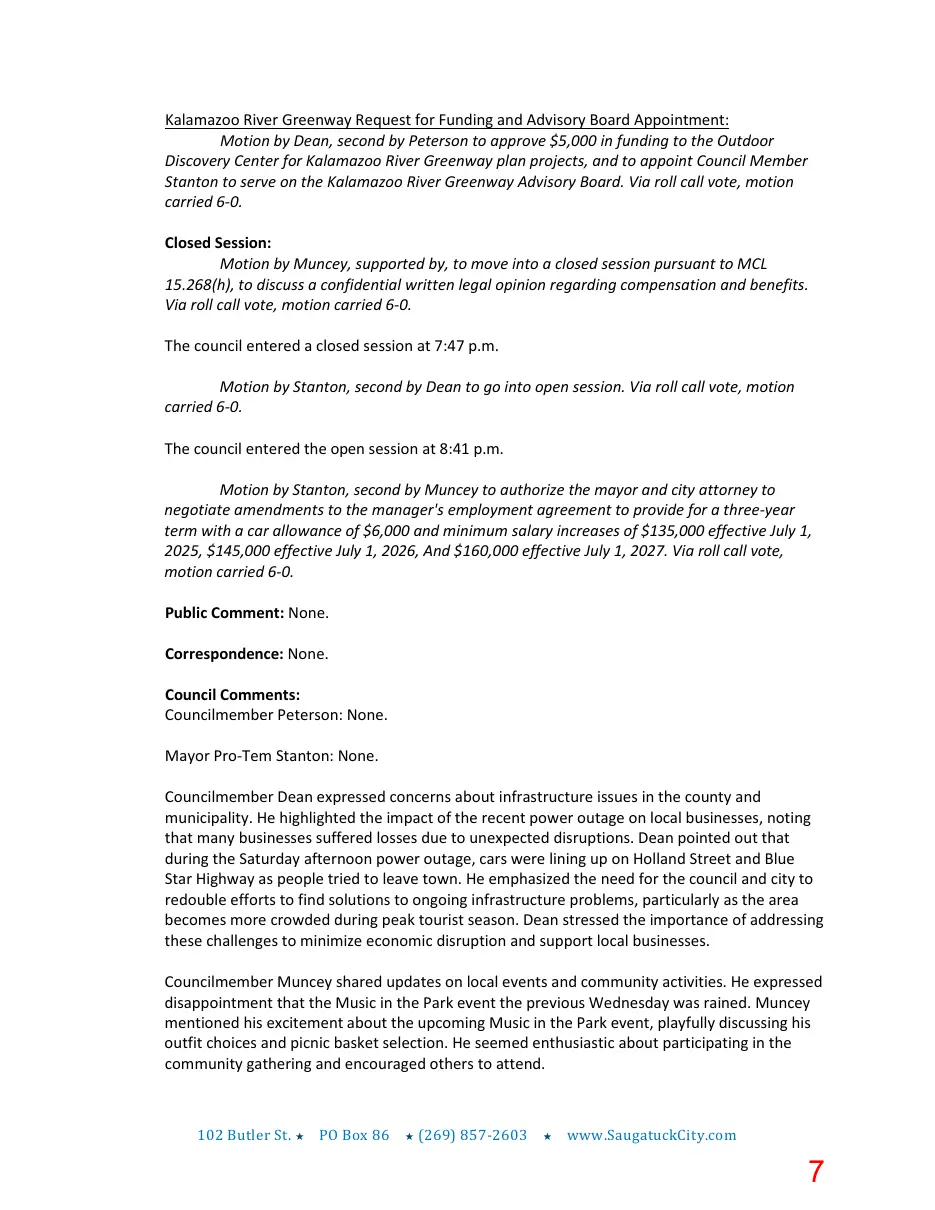 Page 7 of the packet; its text follows