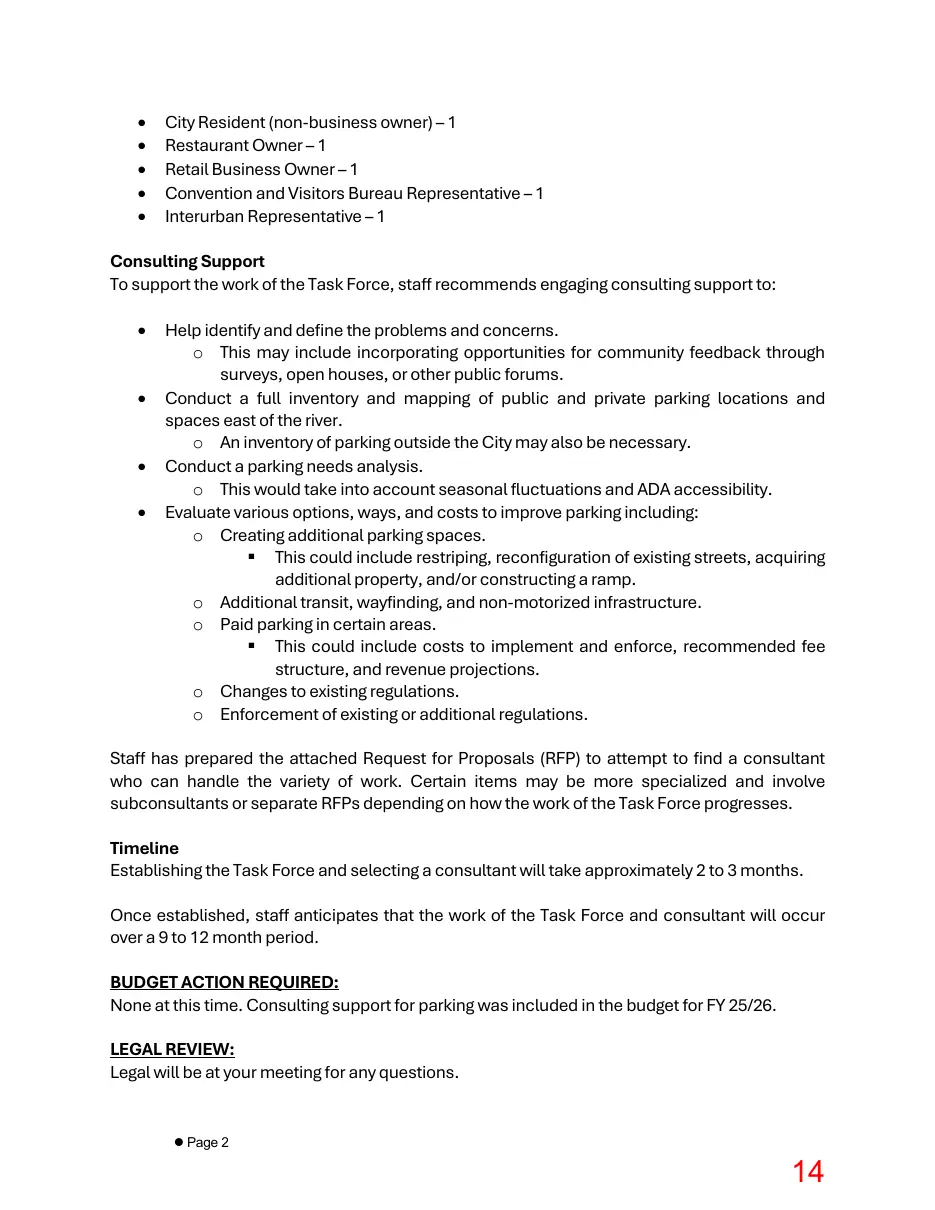 Page 14 of the packet; its text follows