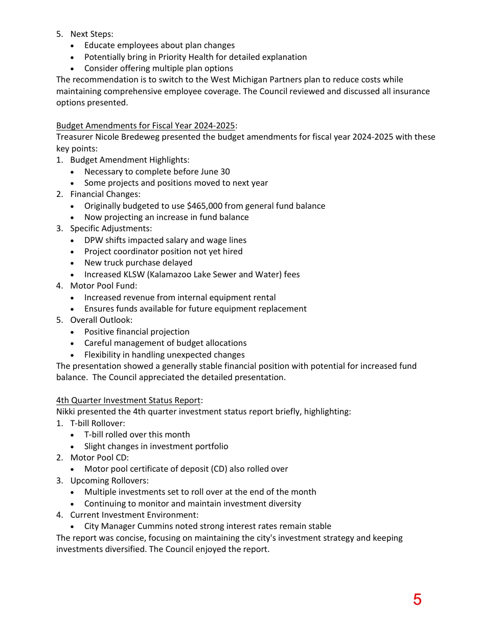 Page 5 of the packet; its text follows