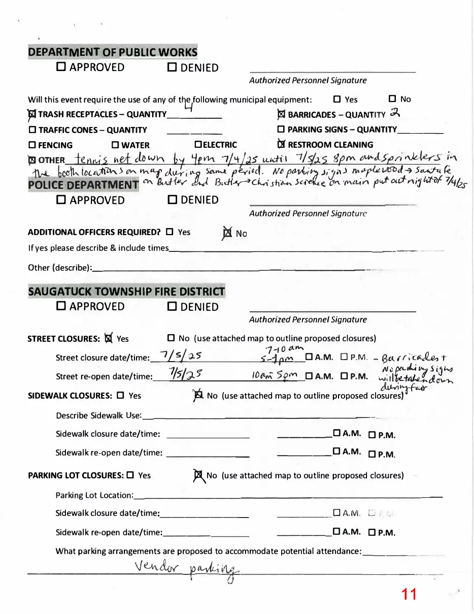 Page 11 of the packet; its text follows