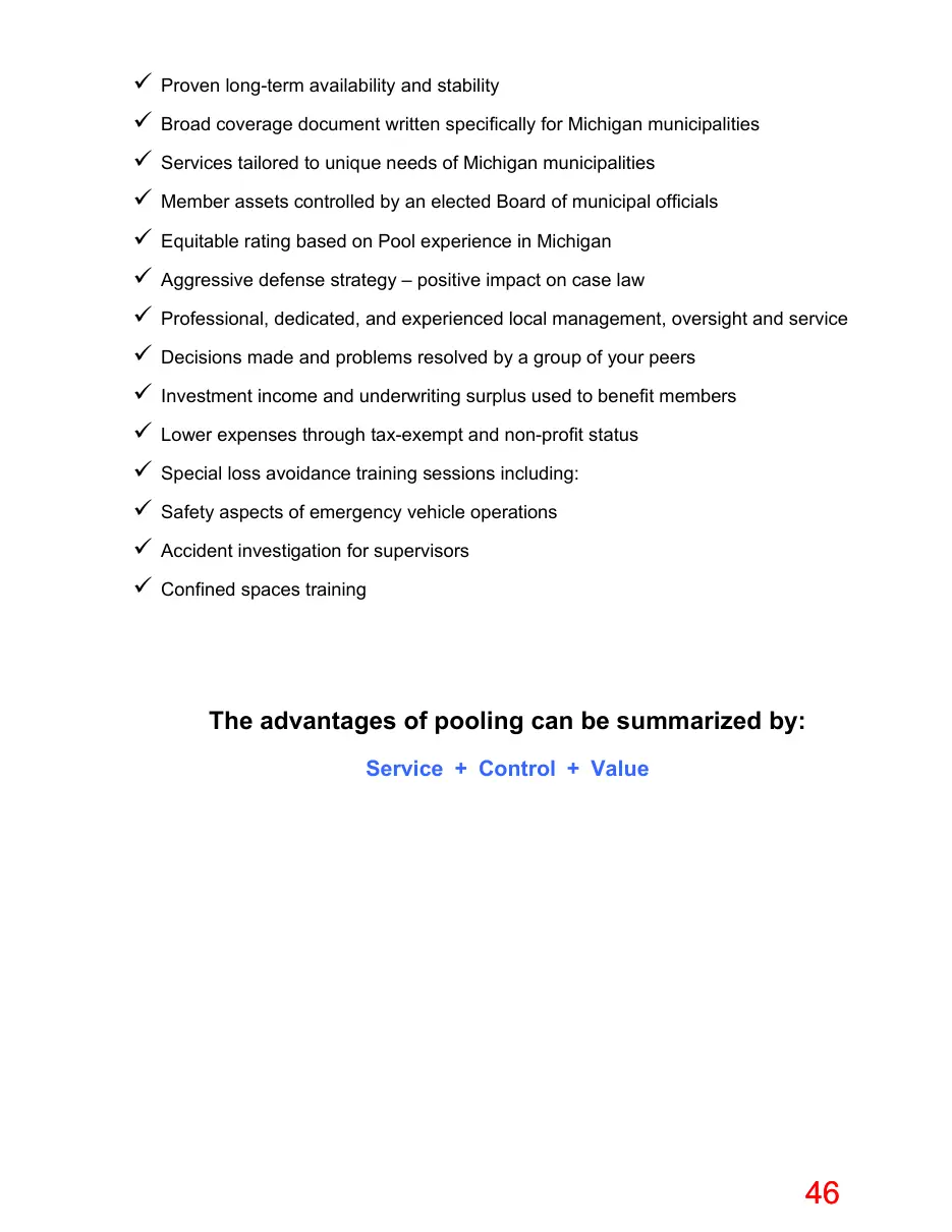 Page 46 of the packet; its text follows