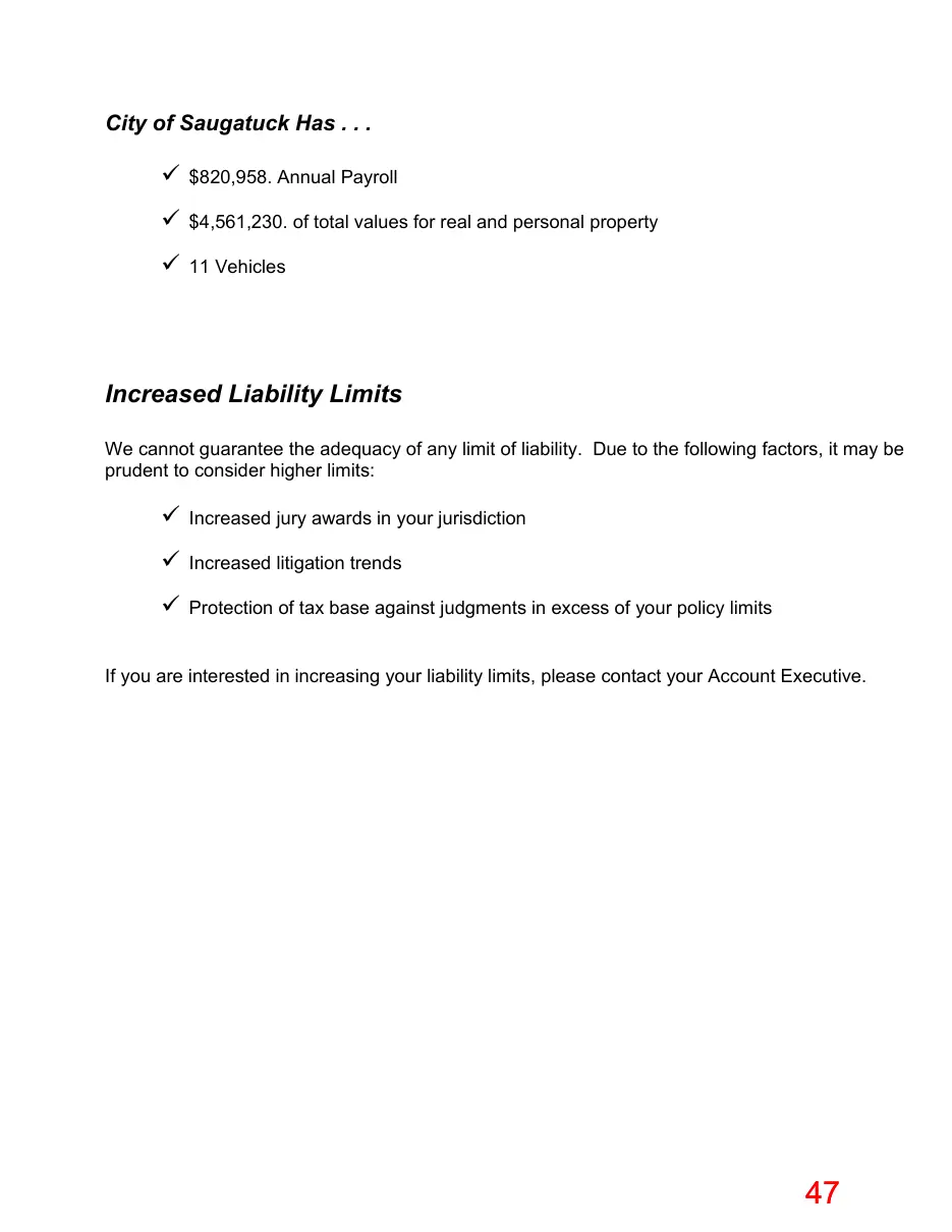 Page 47 of the packet; its text follows