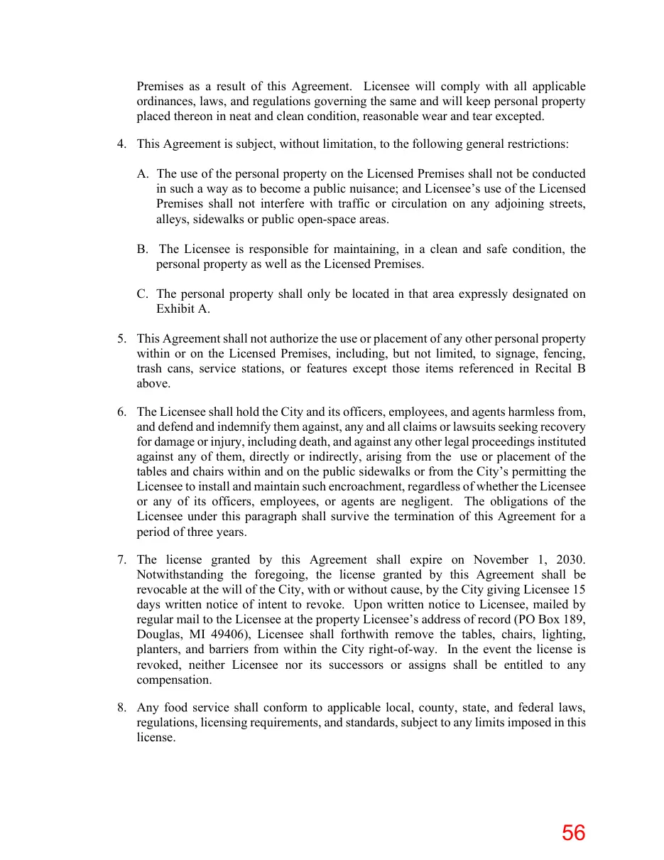 Page 56 of the packet; its text follows