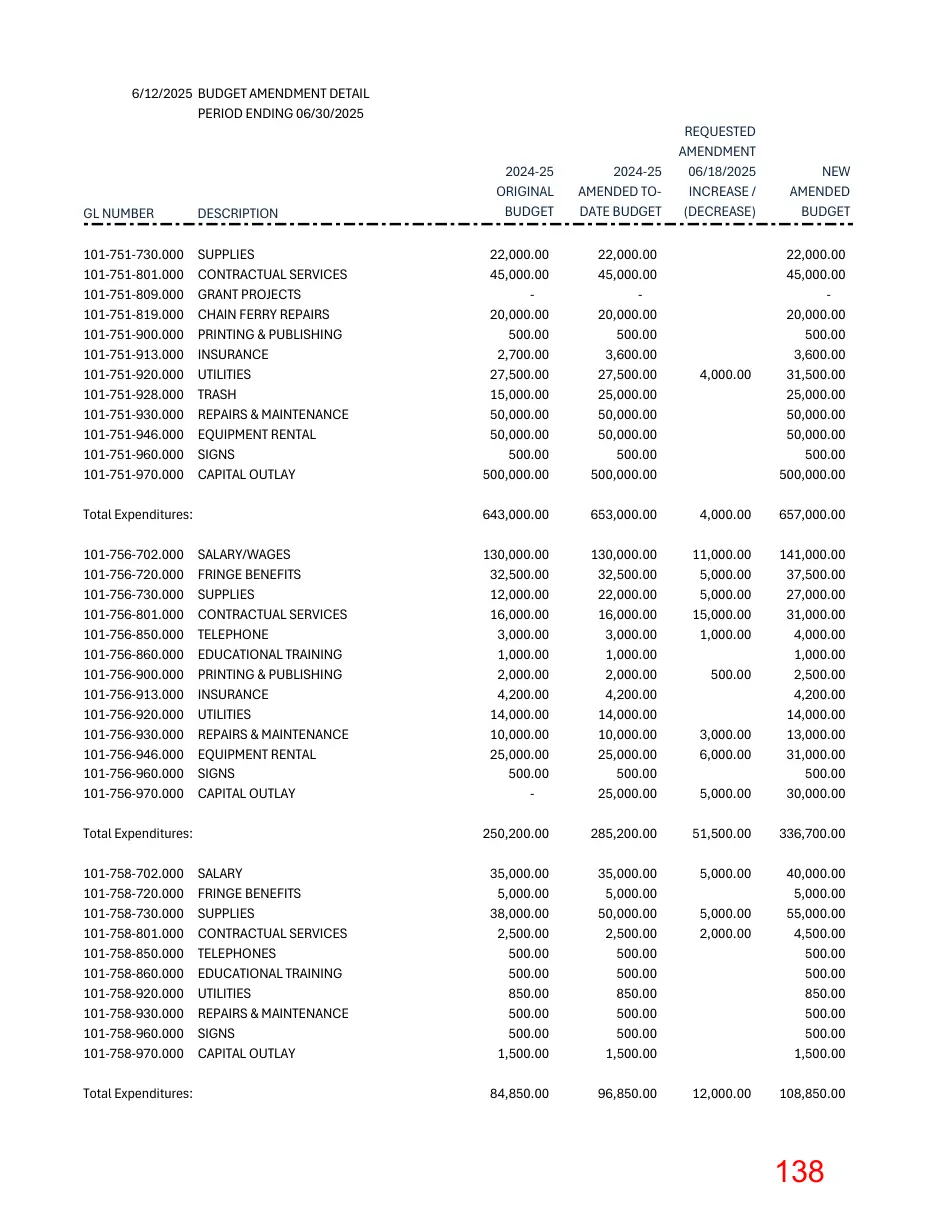 Page 138 of the packet; its text follows