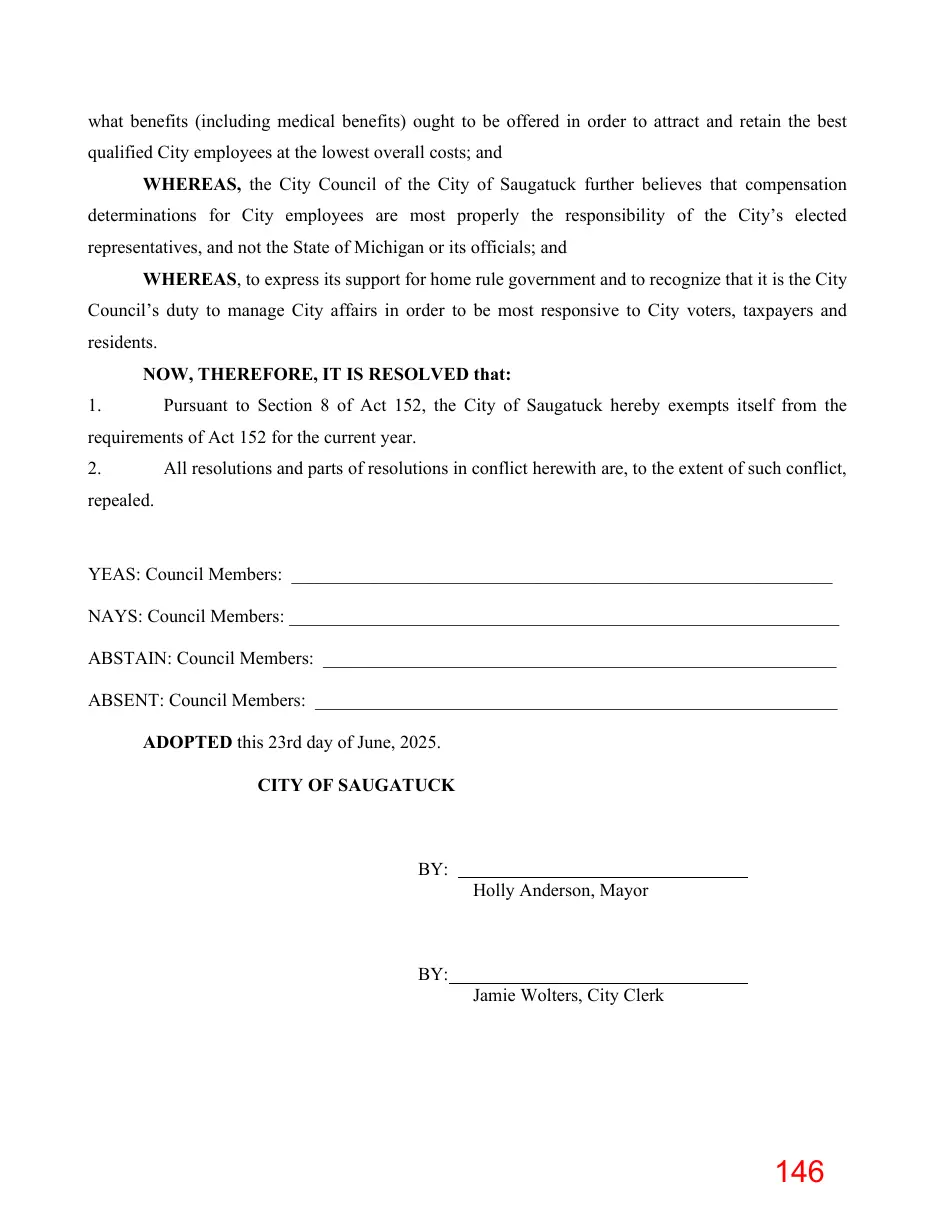 Page 146 of the packet; its text follows