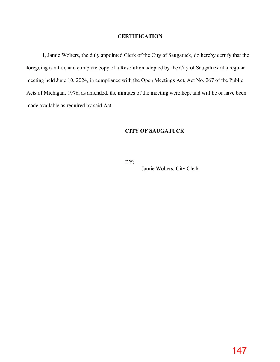 Page 147 of the packet; its text follows