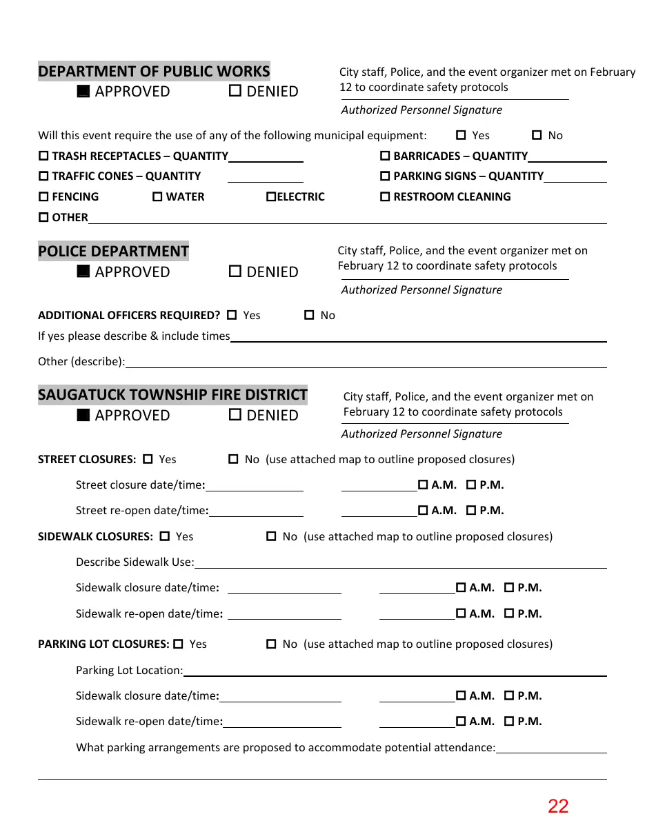Page 22 of the packet; its text follows