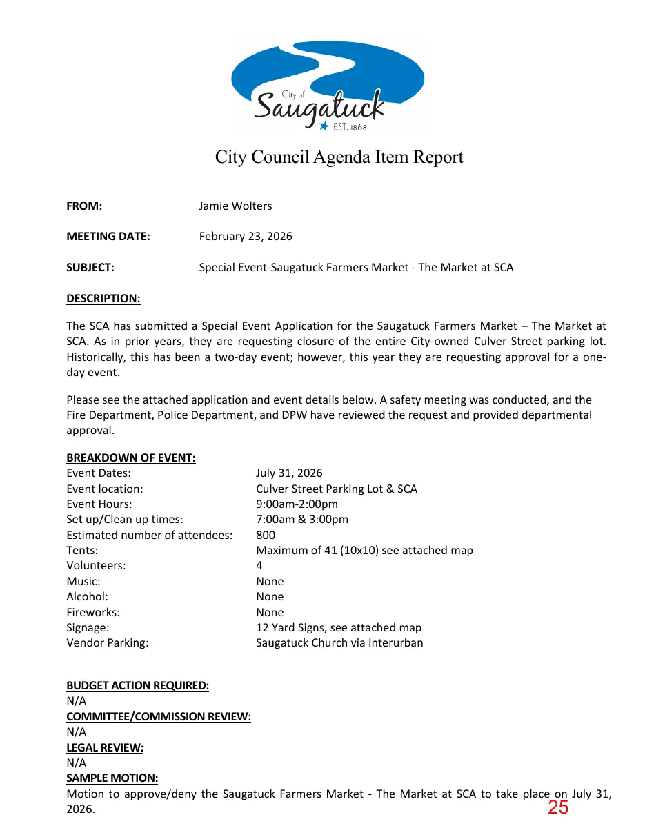 Page 25 of the packet; its text follows