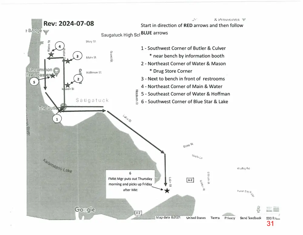 Page 31 of the packet; its text follows