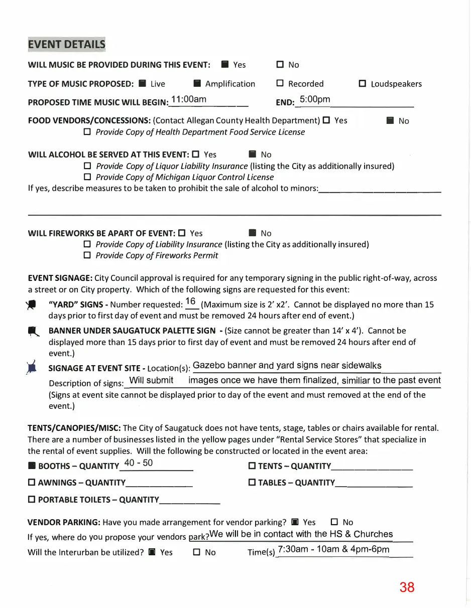 Page 38 of the packet; its text follows