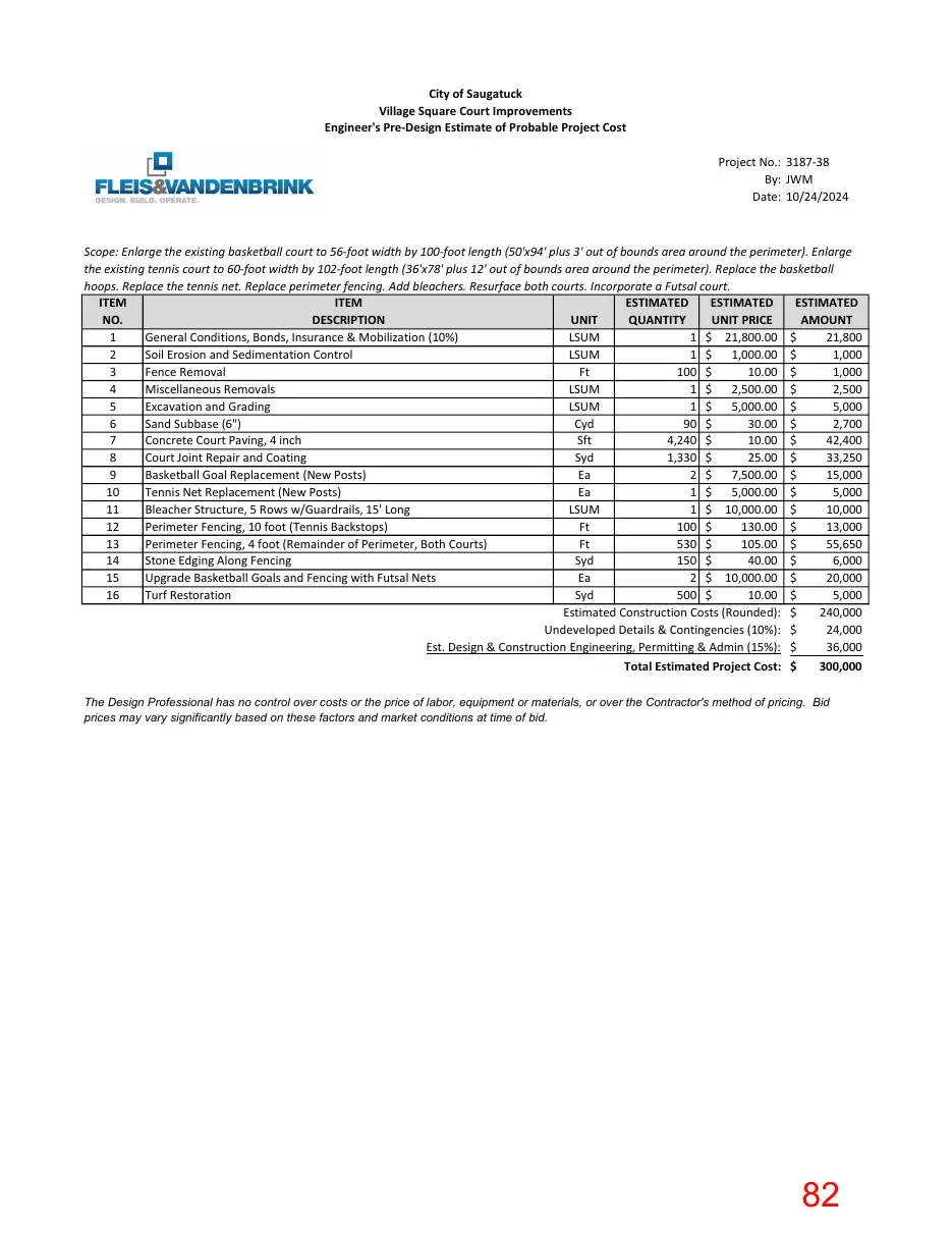 Page 82 of the packet; its text follows