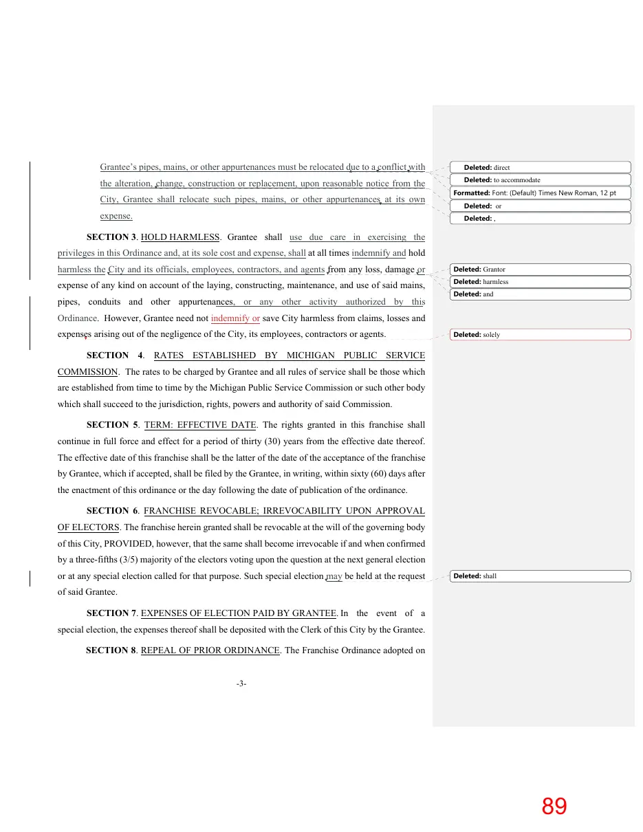 Page 89 of the packet; its text follows